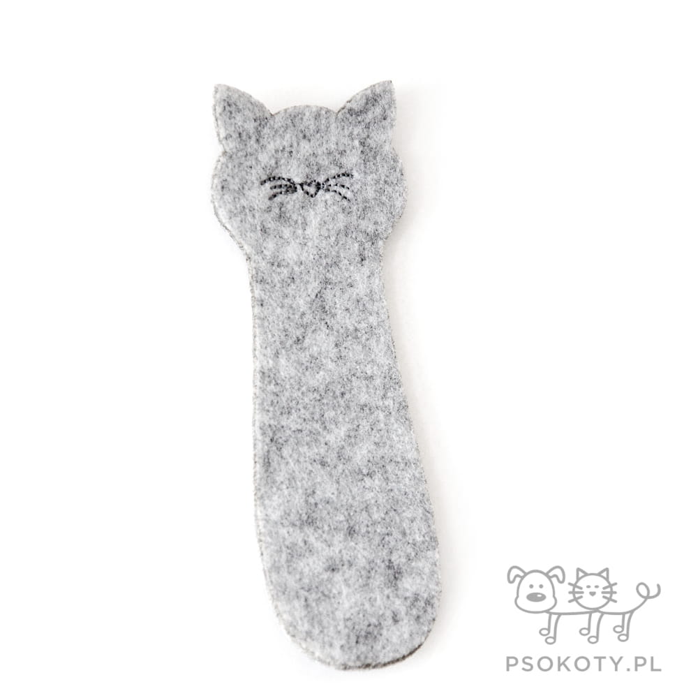 Zakładka filcowa w kształcie kota - zakładka do książki (I)